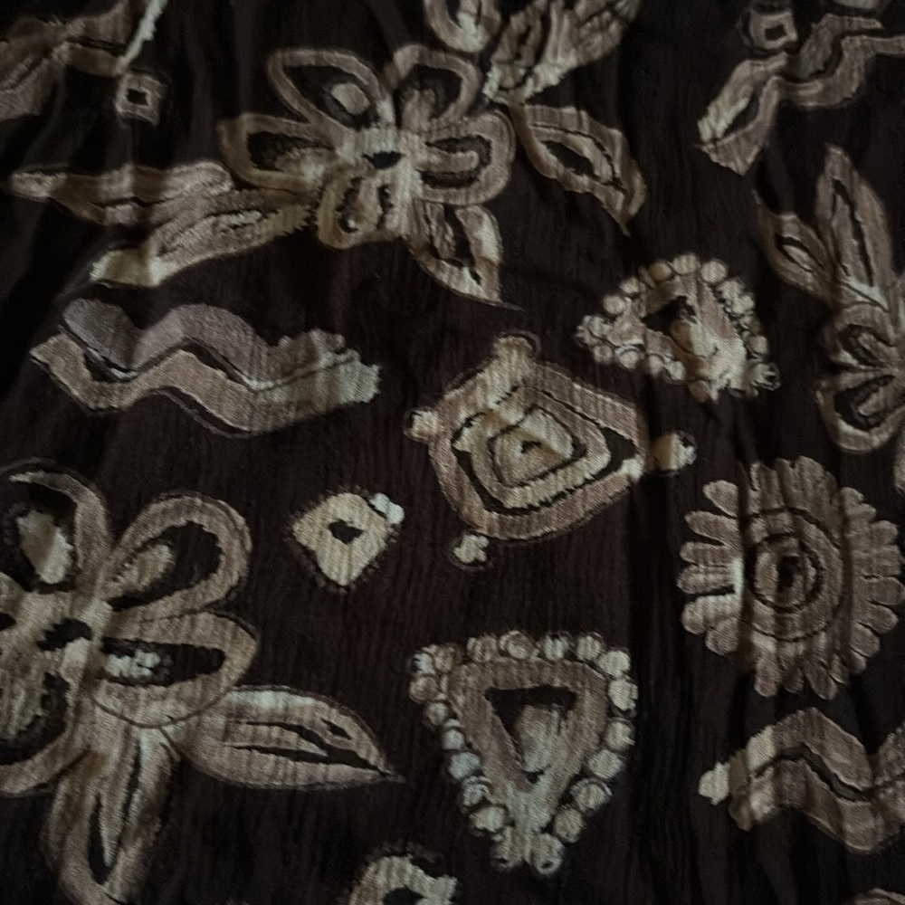 Vintage brown floral skirt🐻🍂 - Picture 2 of 6